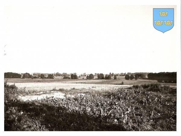 : Panorama północnej części wsi. Ujęcie od strony Łan Małych